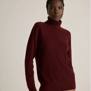Quince Mongolian Cashmere Turtleneck Sweater (medium)